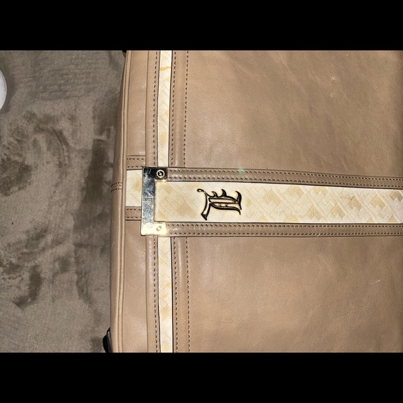 L.A.M.B. Gwen Stephani Lg Messenger Tan/Cream ππ - Picture 4 of 9